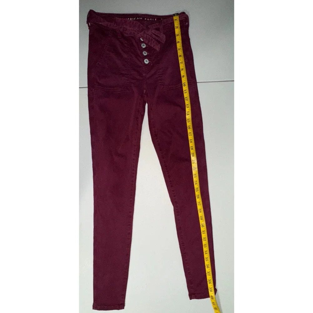 American Eagle Women's 4Long Super High Rise Jegging‎ Skinny Jeans Button Fly